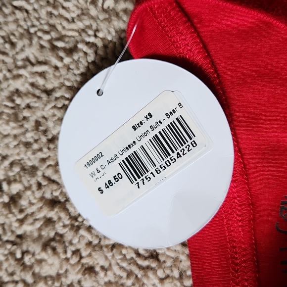 Bear Bum onesie. Bought in Jasper. Never used. Red. Size XS. - Picture 7 of 9